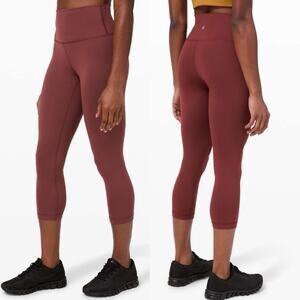Lululemon Wunder Train High-Rise Crop 21" Savannah Womens Size 2